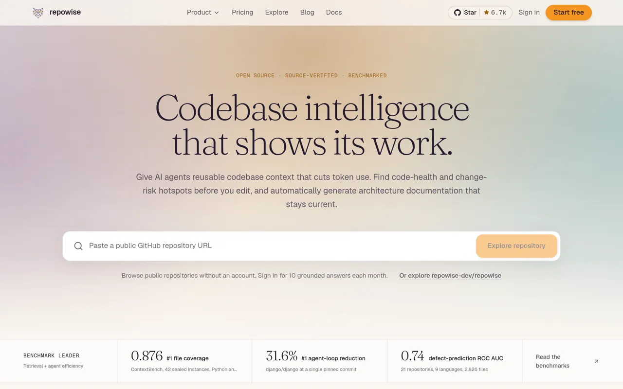 Screenshot of Repowise