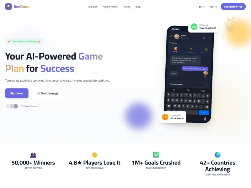 Screenshot of BeeDone