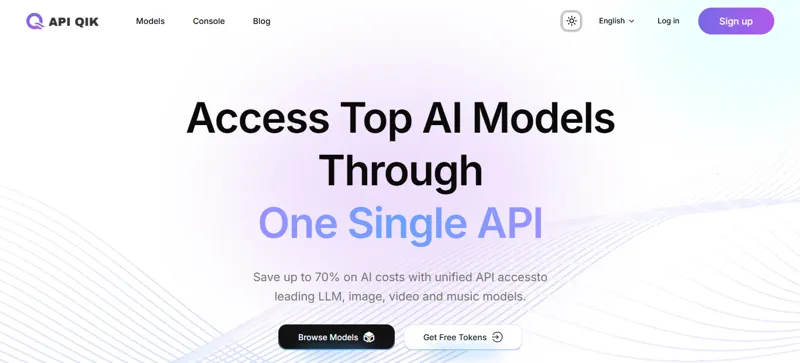 Screenshot of APIQIK