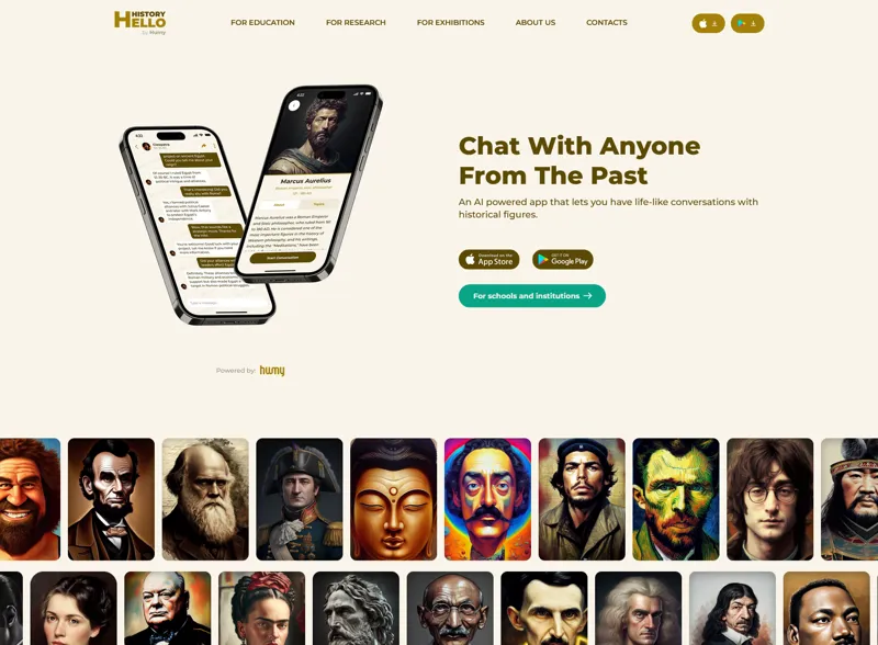 Screenshot of Hello History