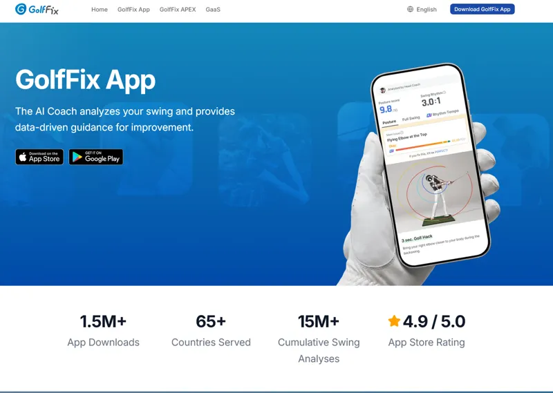 Screenshot of GolfFix