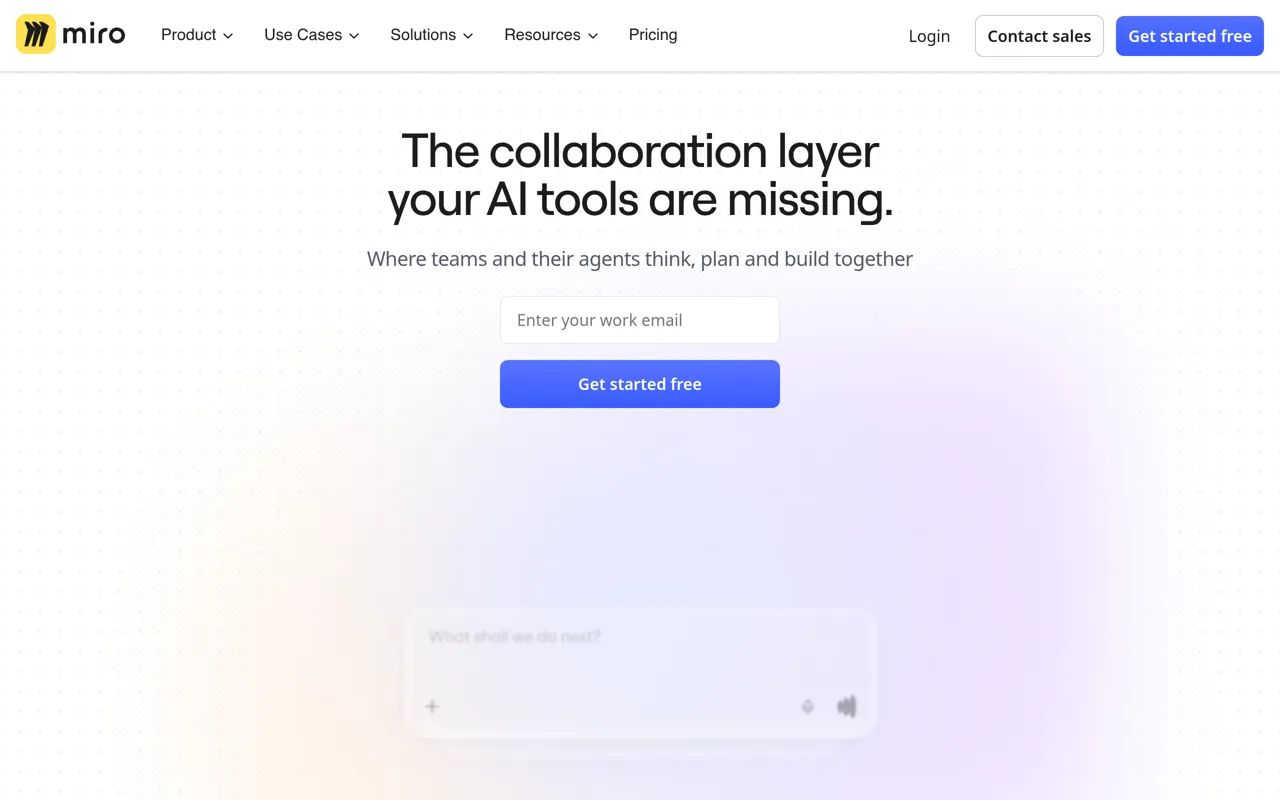 Screenshot of Miro