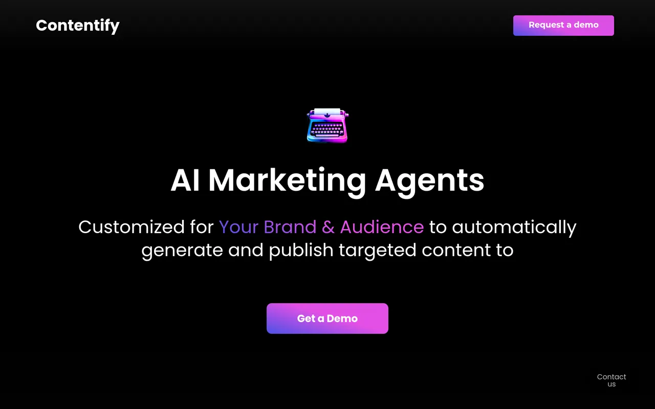Screenshot of Contentify