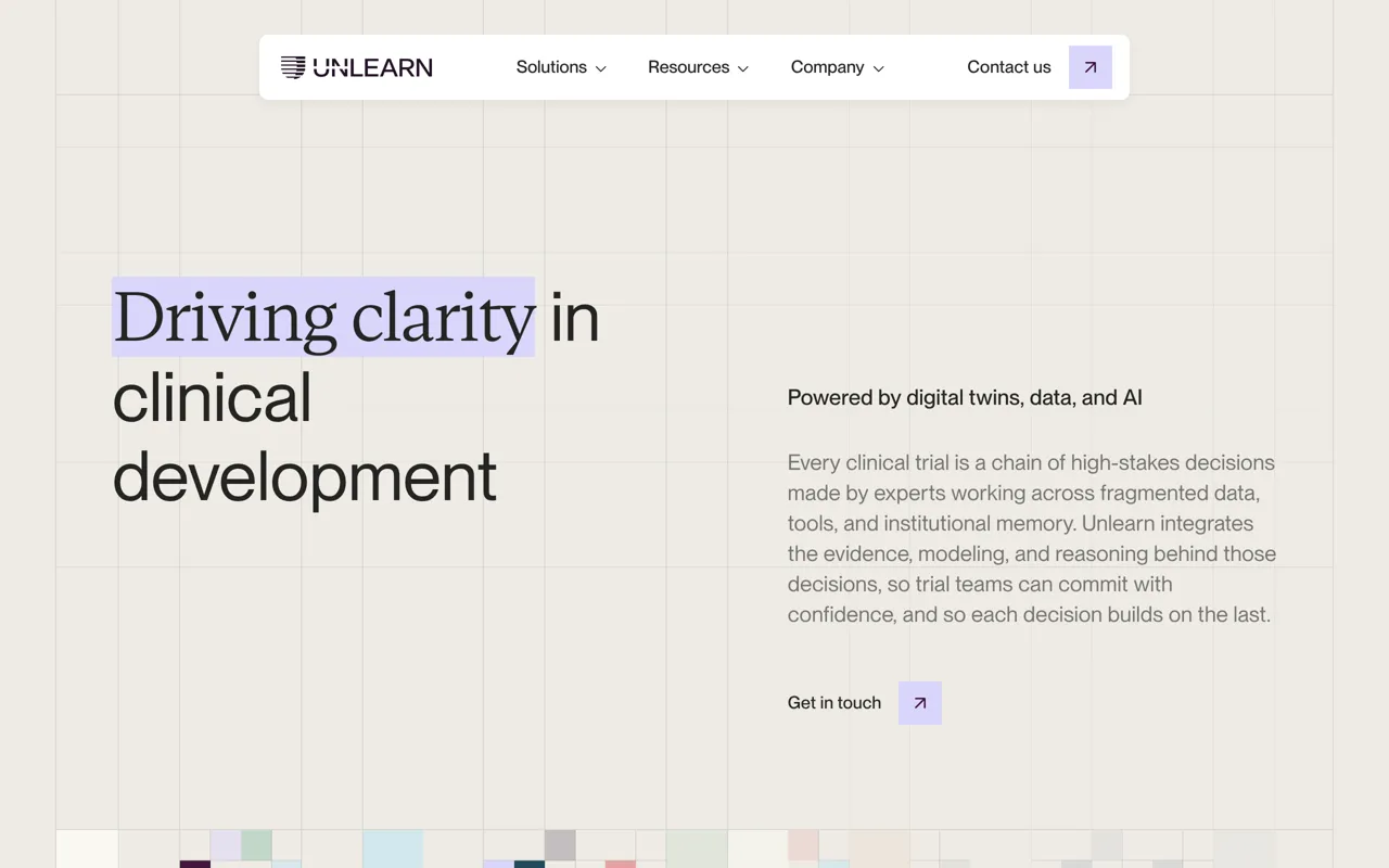 Screenshot of Unlearn.AI