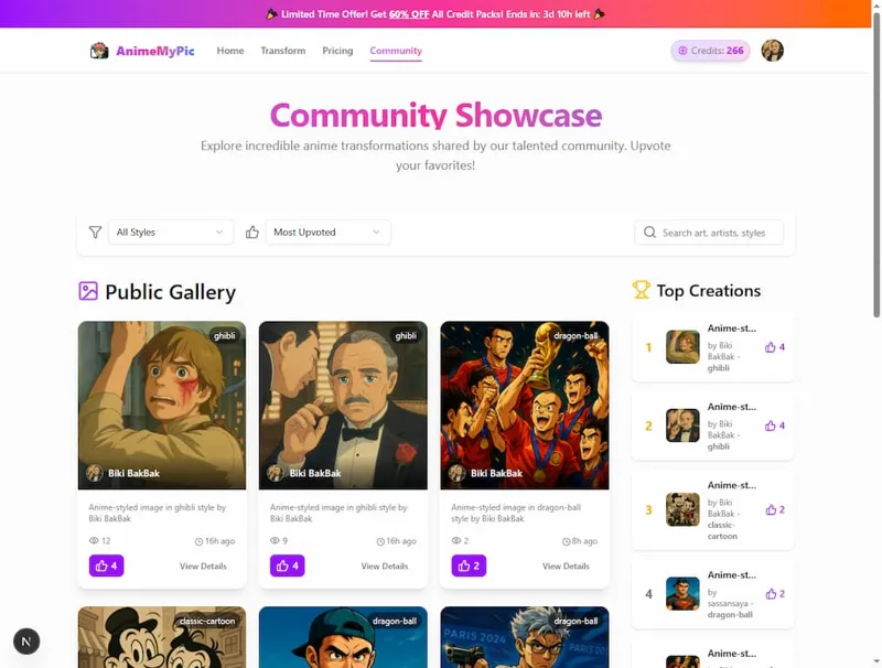 Screenshot of AnimeMyPic