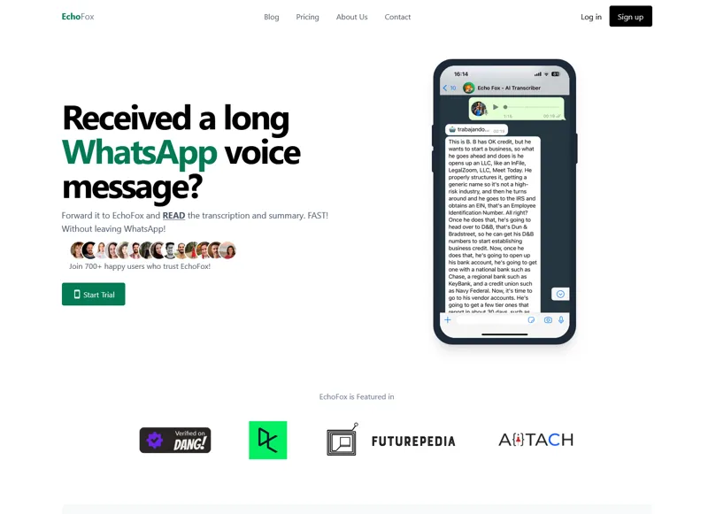 Screenshot of EchoFox