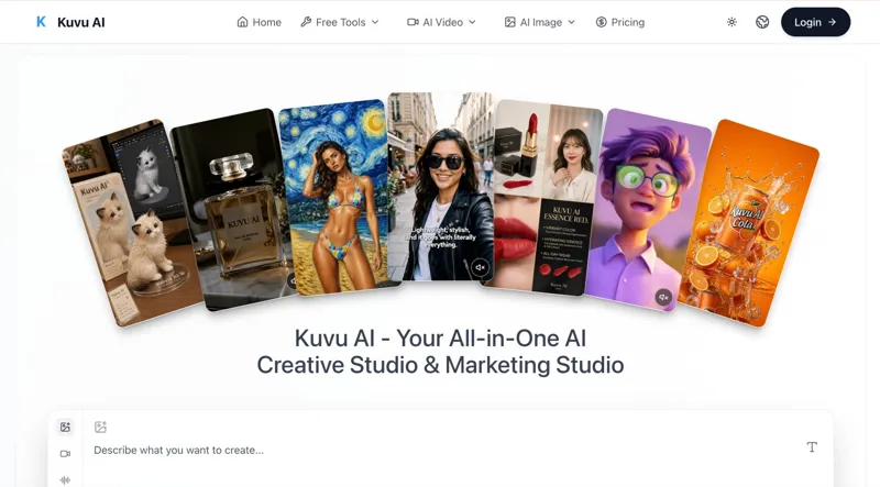 Screenshot of Kuvu AI