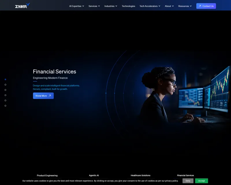 Screenshot of Zymr