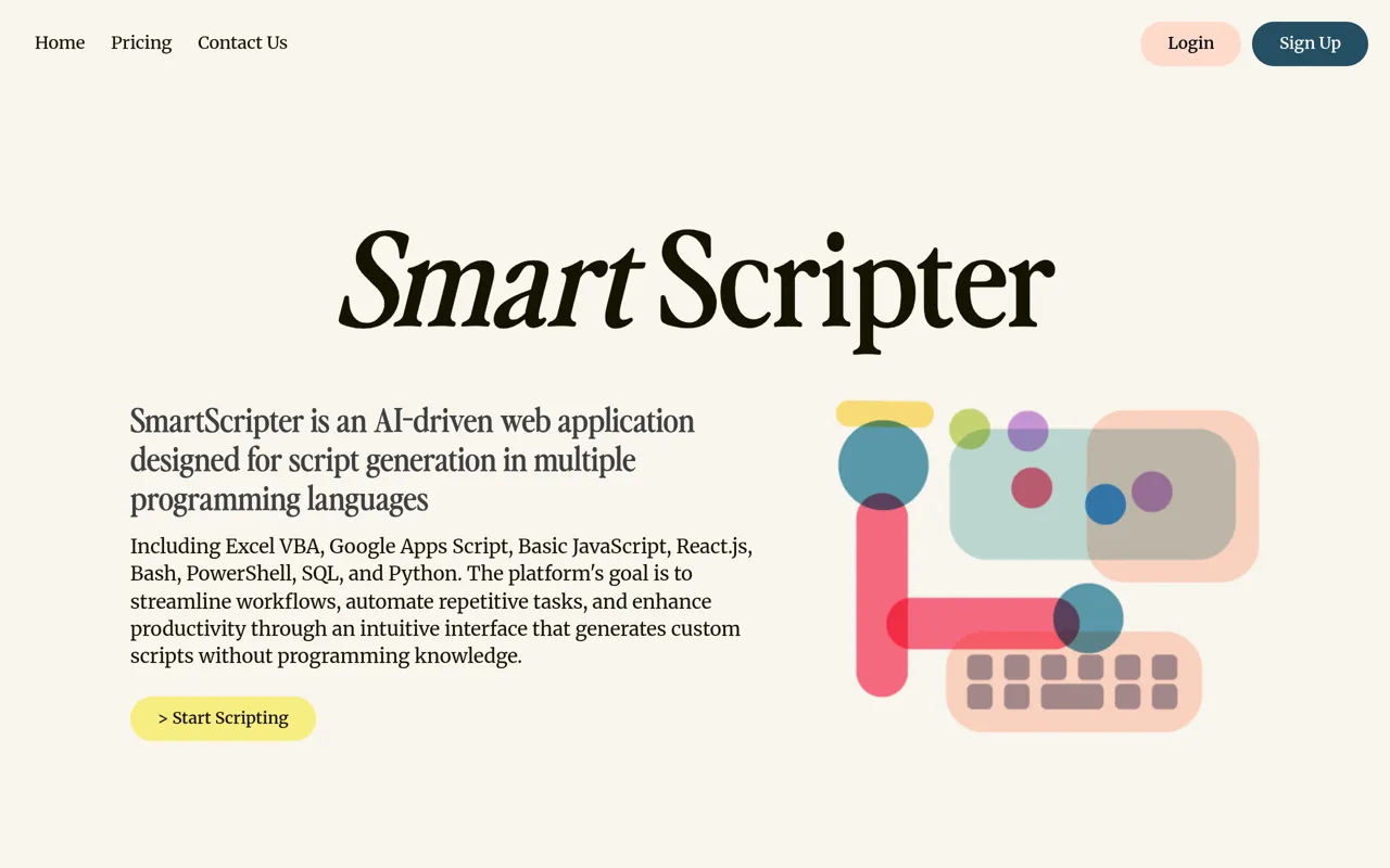 Screenshot of SmartScripter
