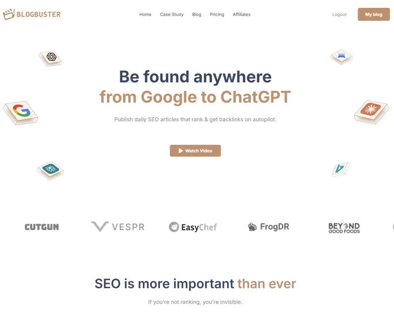 Screenshot of BlogBuster