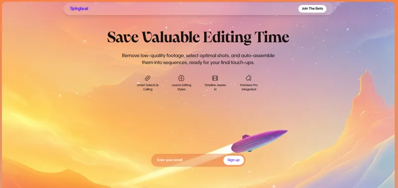 Screenshot of Spingle AI 