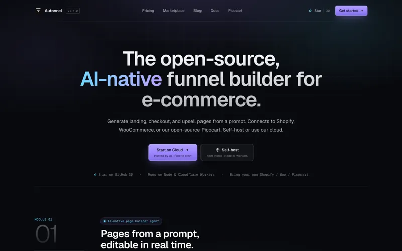 Screenshot of Autonnel