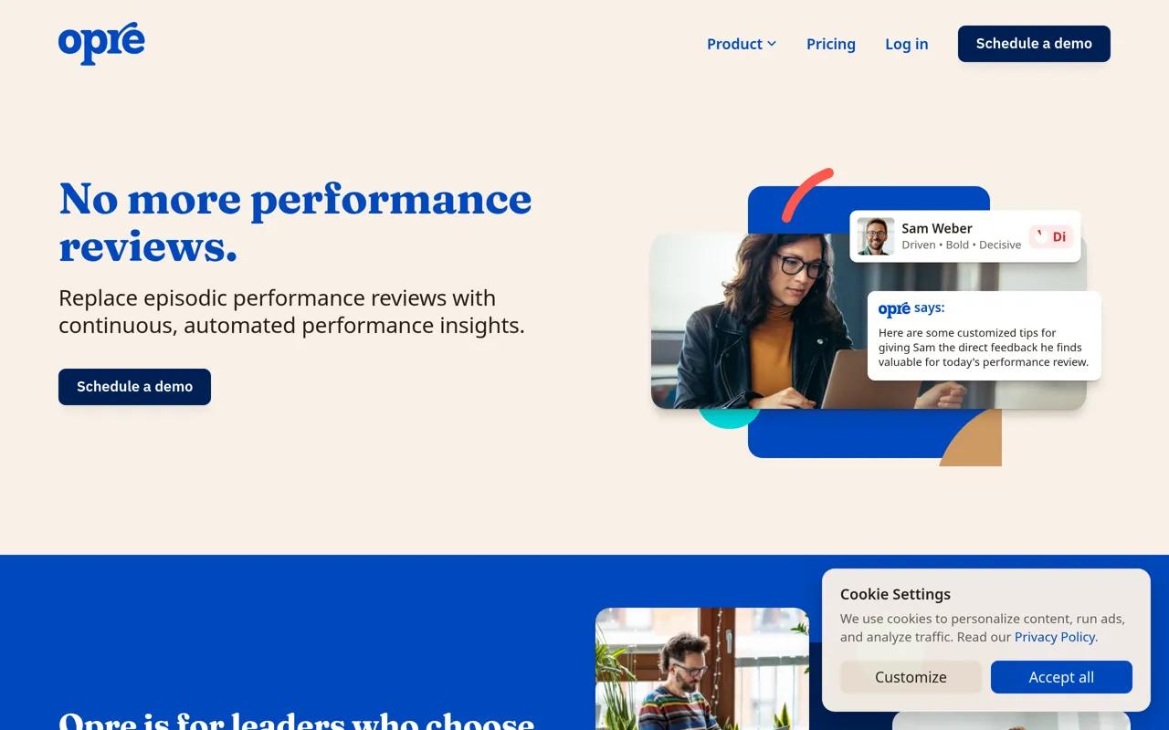 Screenshot of Opre