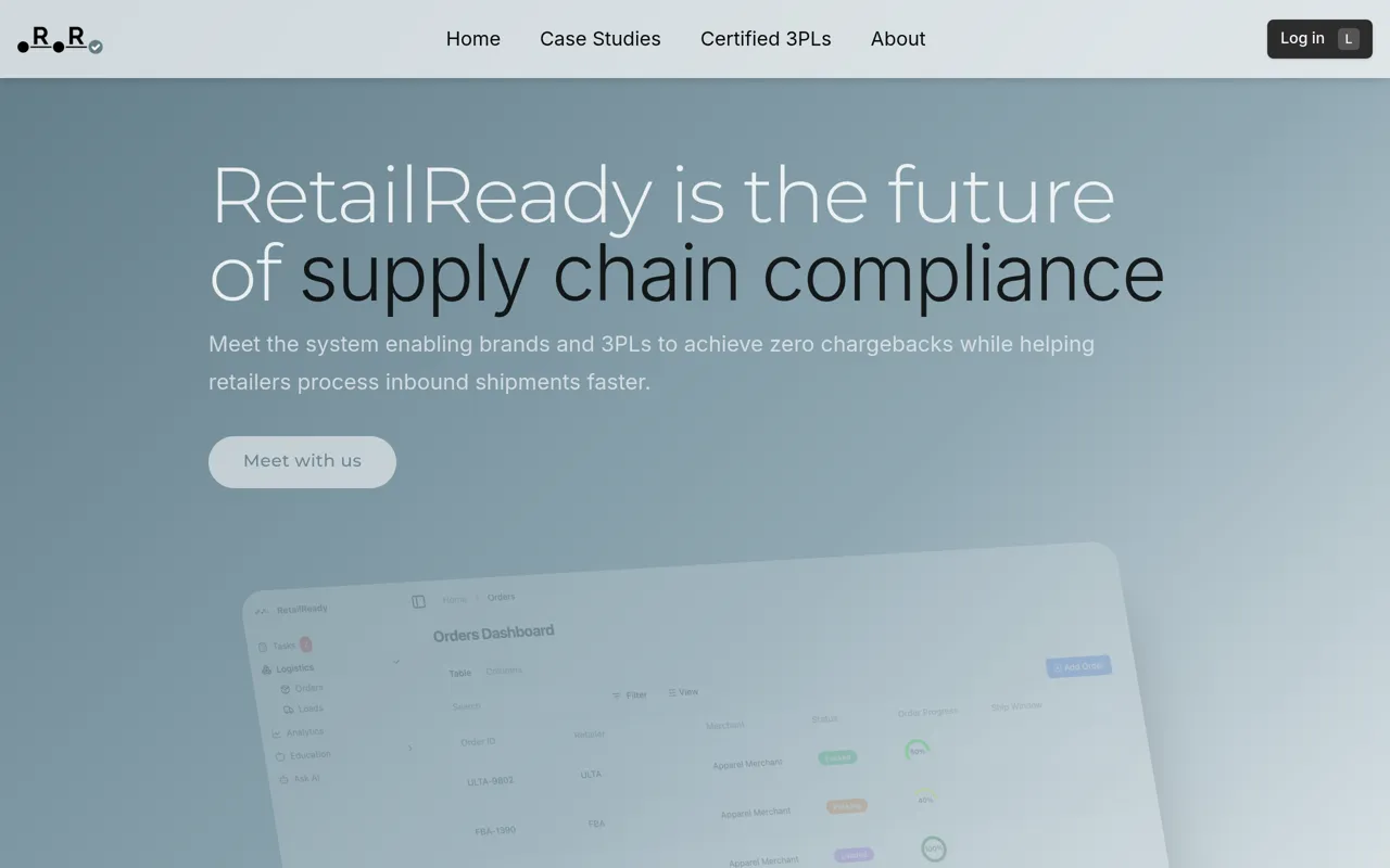 Screenshot of RetailReady