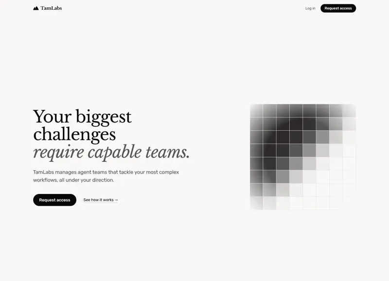 Screenshot of TamLabs