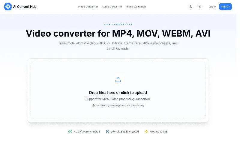 Screenshot of AI Convert Hub
