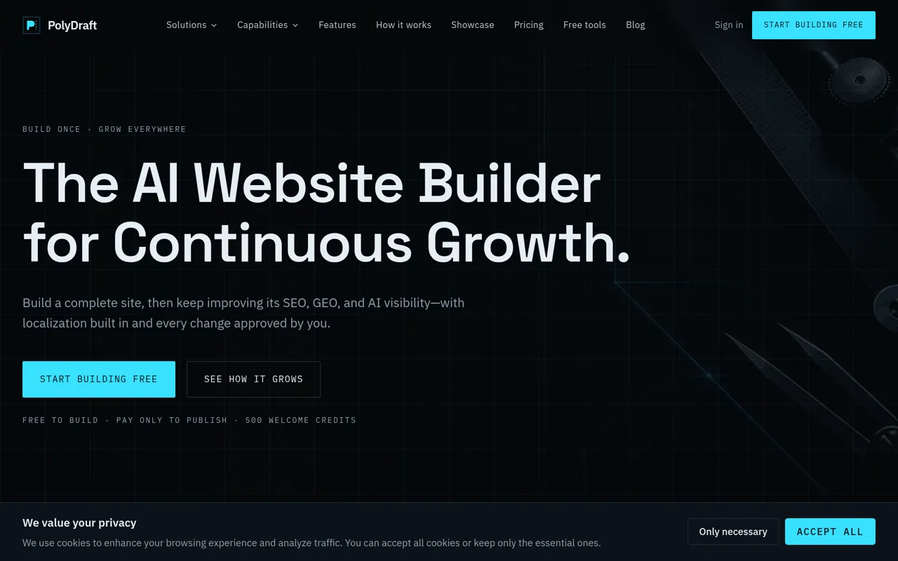 Screenshot of PolyDraft