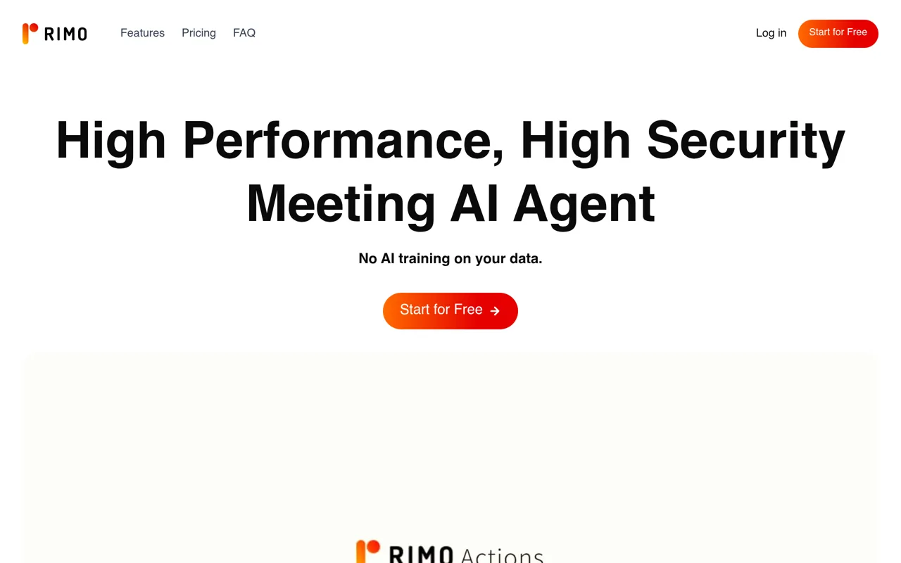Screenshot of Rimo Voice