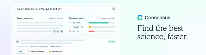 Screenshot of Consensus