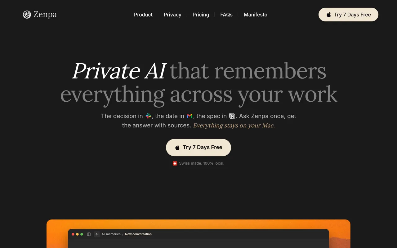 Screenshot of Zenpa