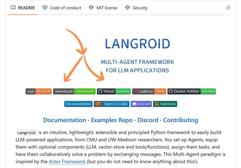 Screenshot of Langroid