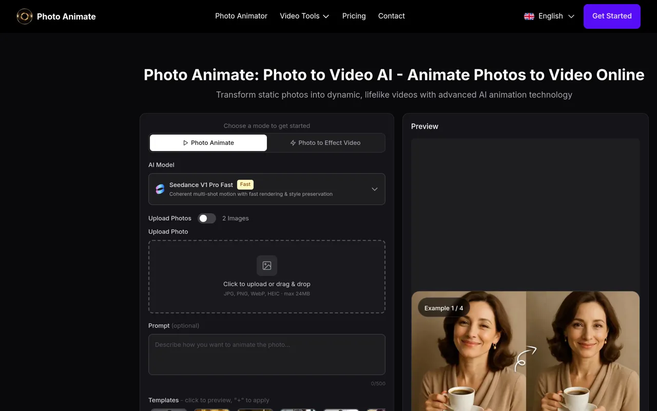 Screenshot of Photo Animate