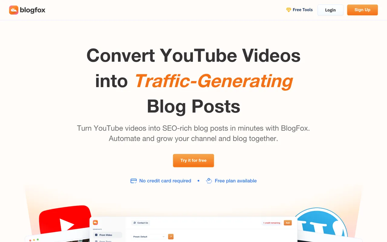 Screenshot of BlogFox
