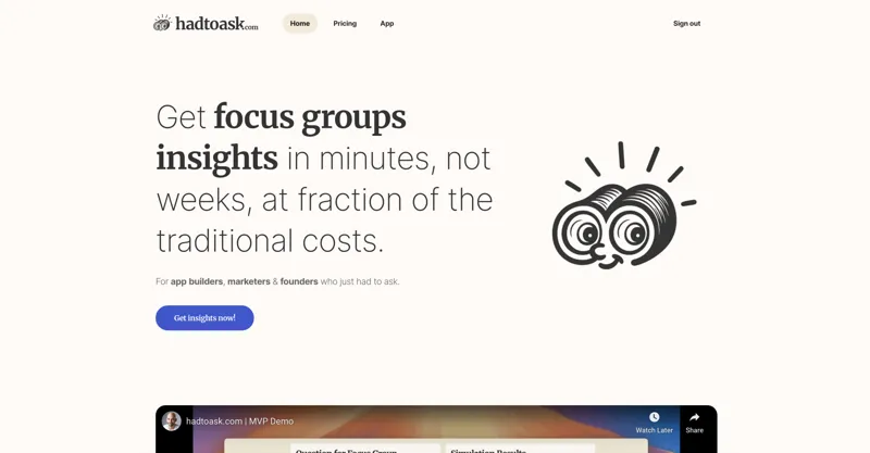 Screenshot of hadtoask.com