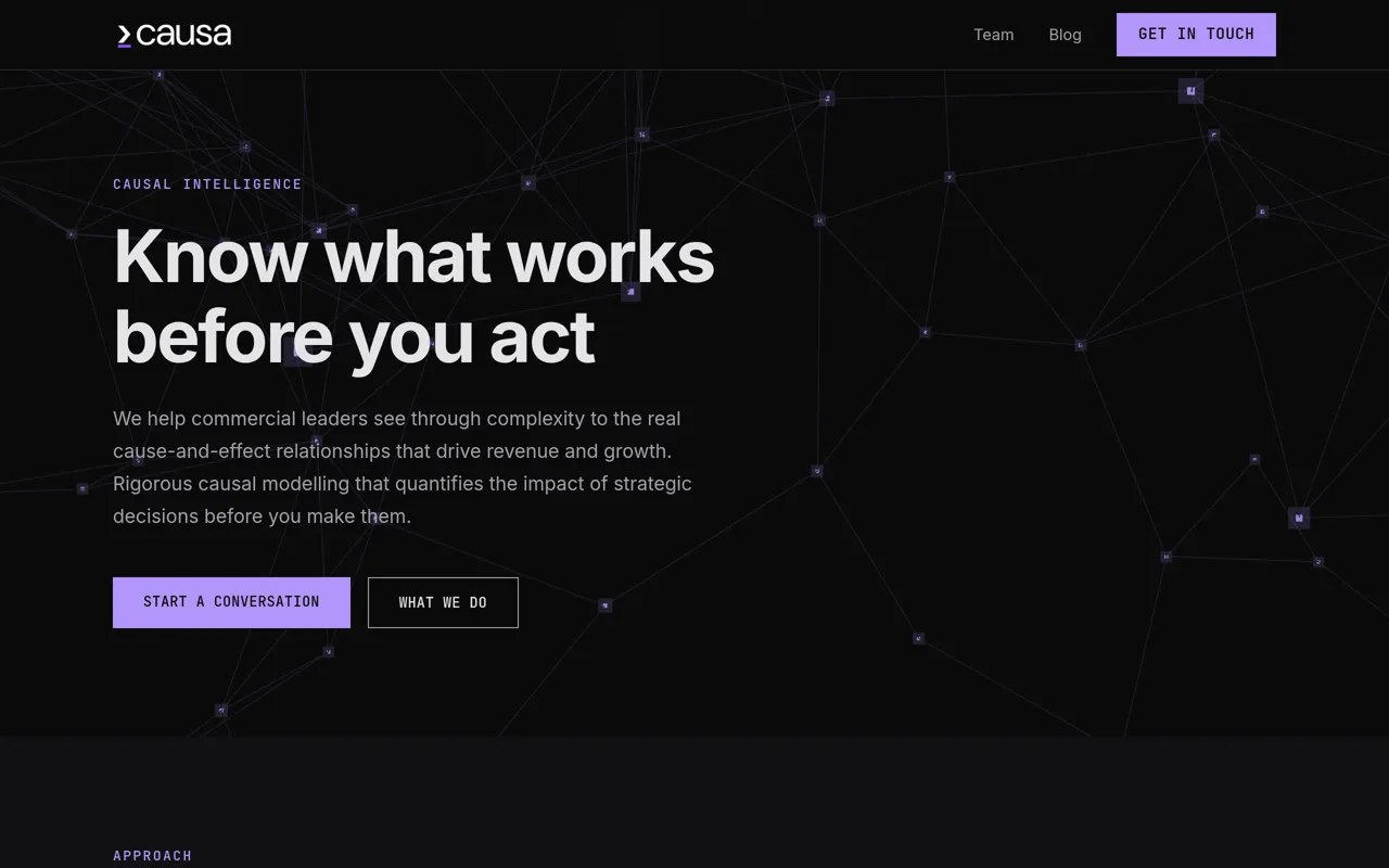 Screenshot of Causa