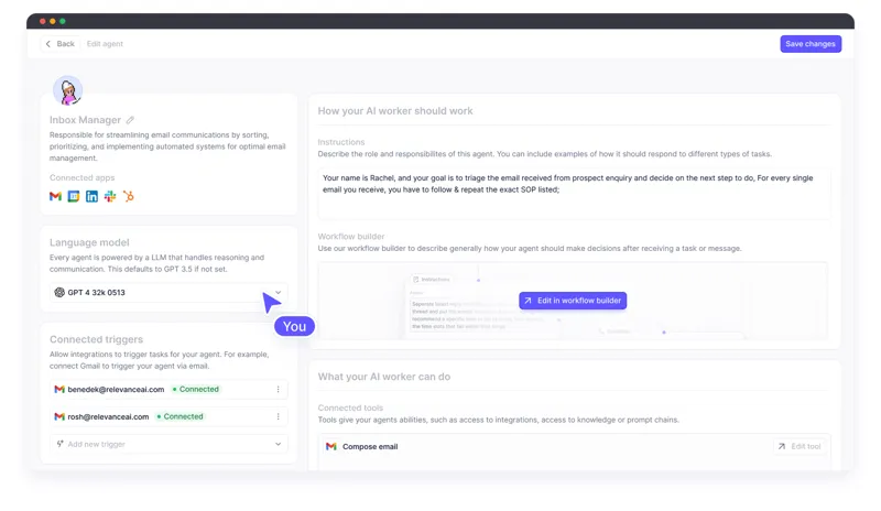 Screenshot of Relevance API