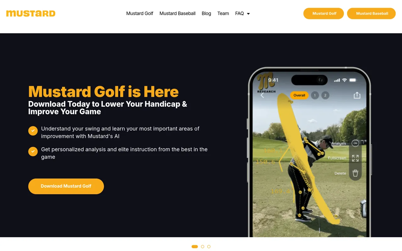 Screenshot of Mustard