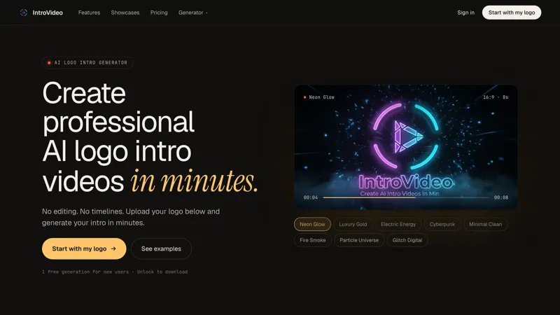 Screenshot of IntroVideo