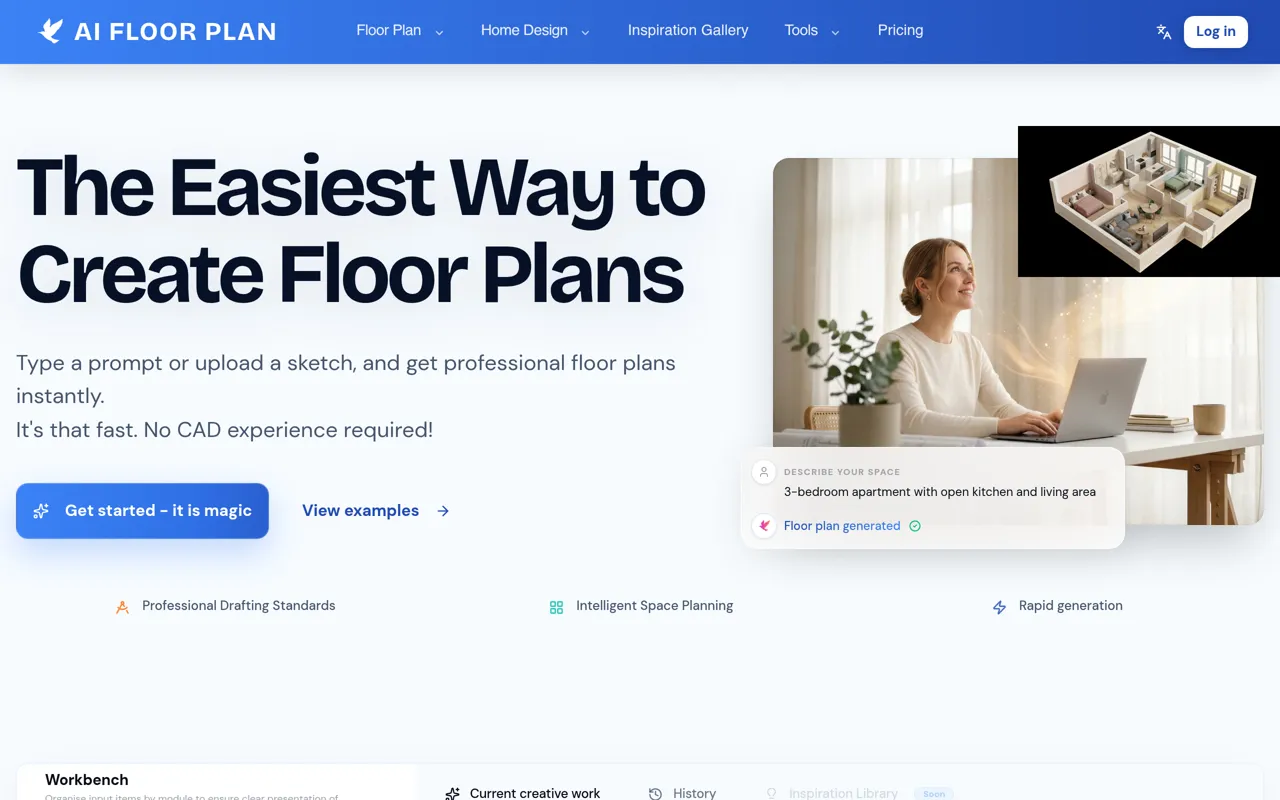 Screenshot of AI Floor Plan