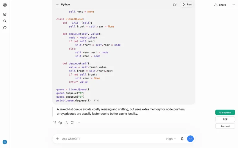 Screenshot of MyChatExport