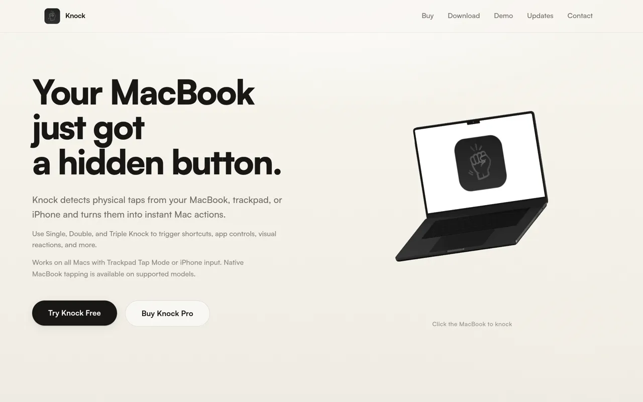 Screenshot of Knock