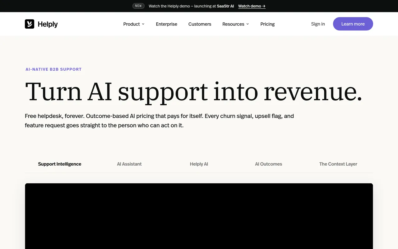 Screenshot of Helply