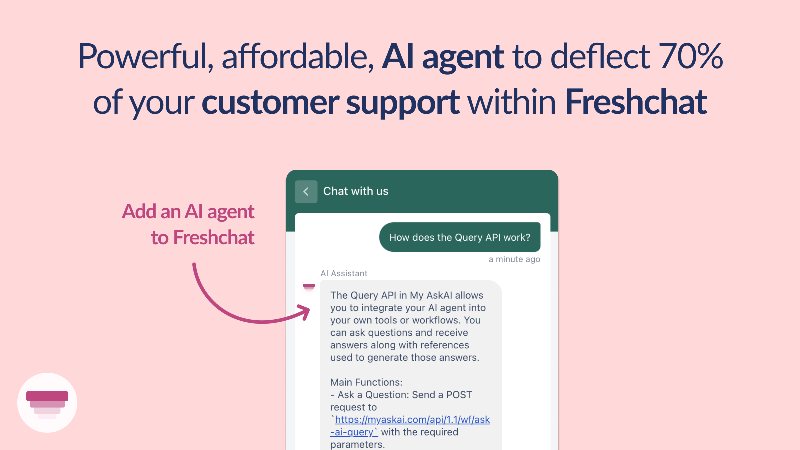 Screenshot of AI Freshchat Support Agent