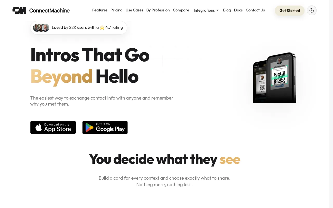 Screenshot of ConnectMachine