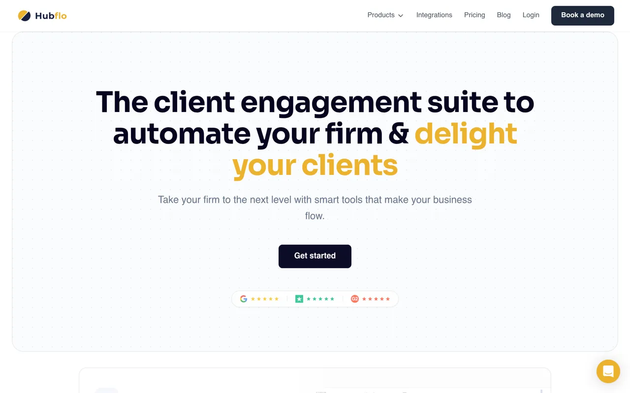 Screenshot of Hubflo