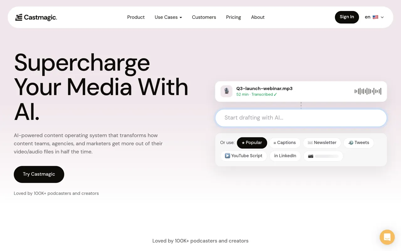 Screenshot of Castmagic