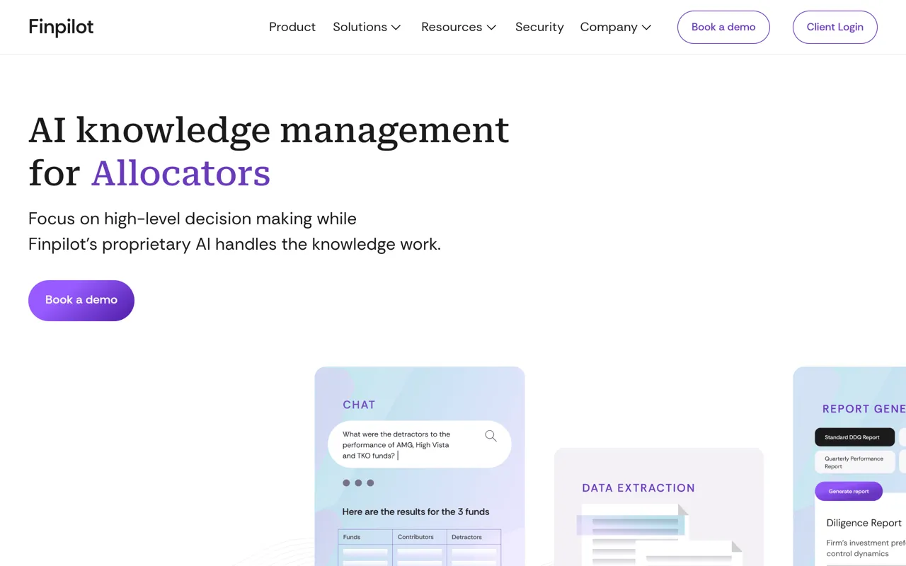 Screenshot of Finpilot