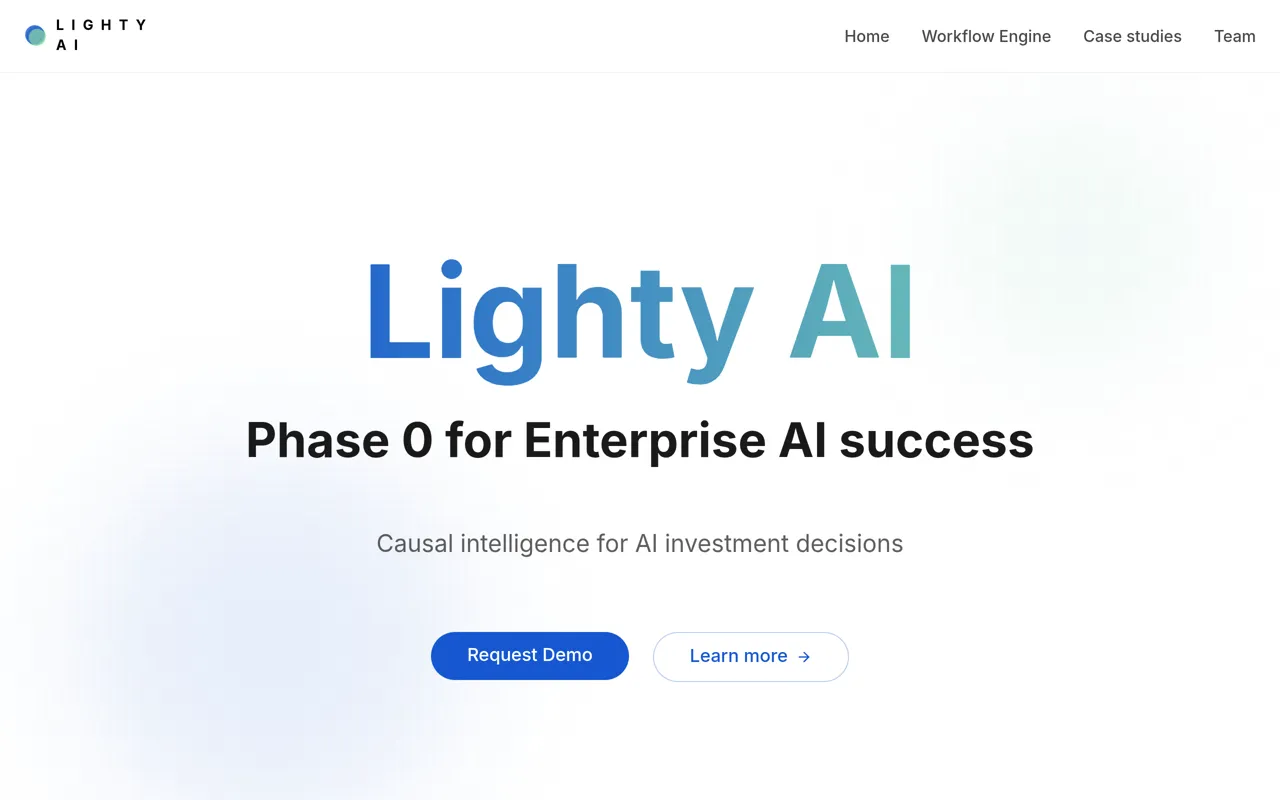 Screenshot of Lighty AI