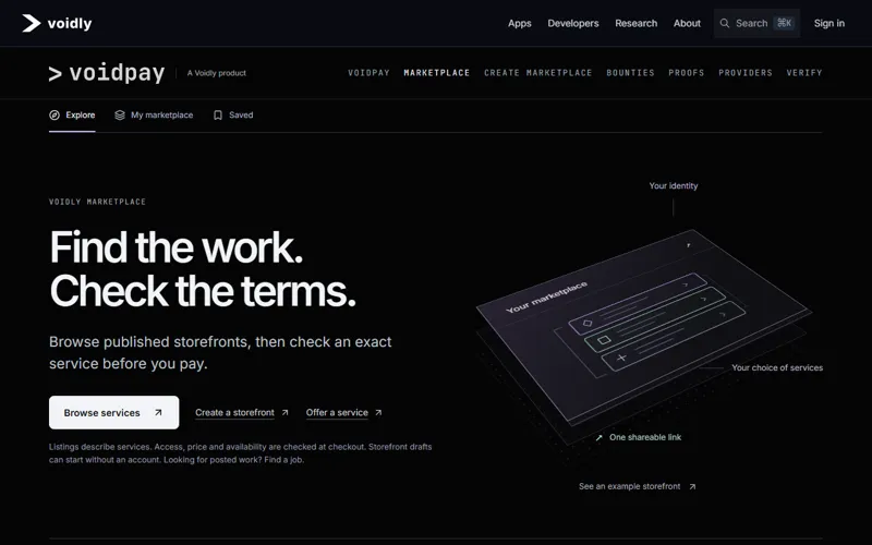 Screenshot of Voidpay MCP