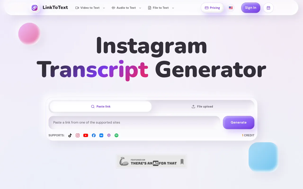 Screenshot of LinkToText