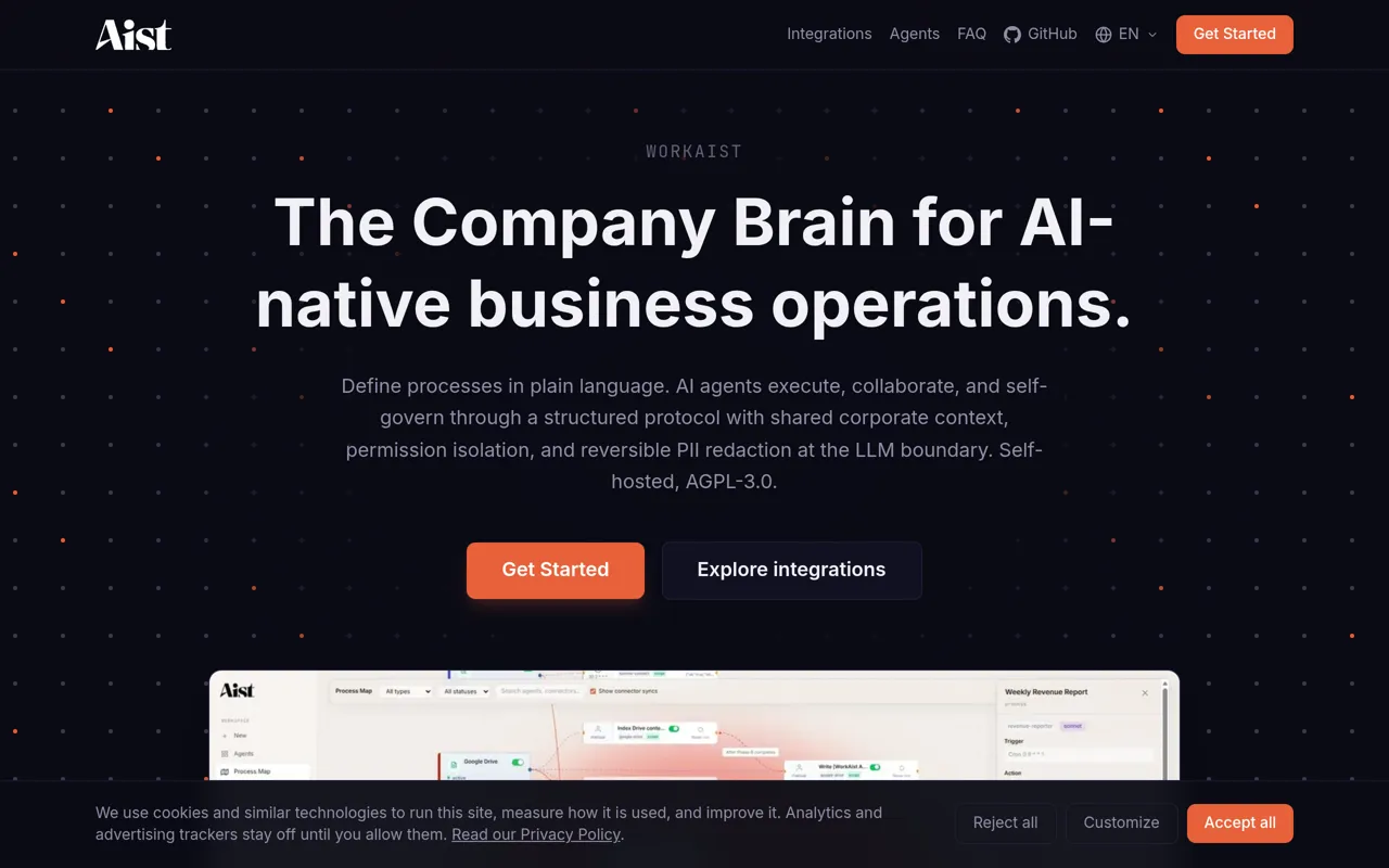 Screenshot of WorkAist