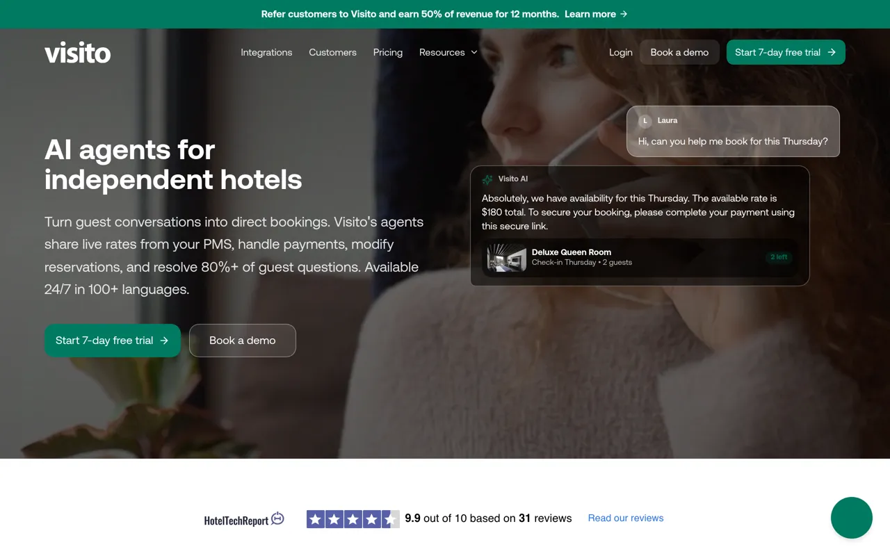 Screenshot of Visito