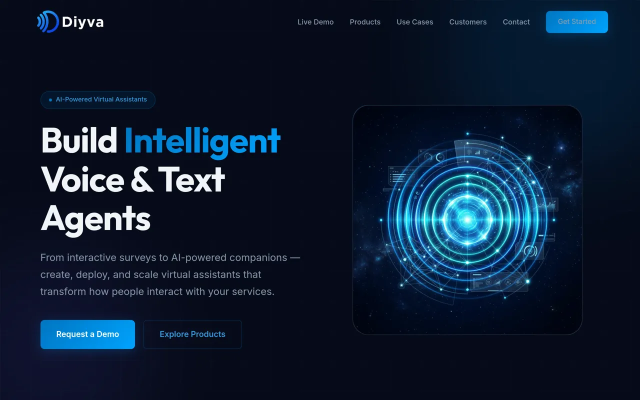 Screenshot of DIYVA