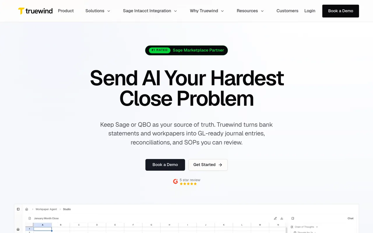 Screenshot of Truewind Digital Accountant