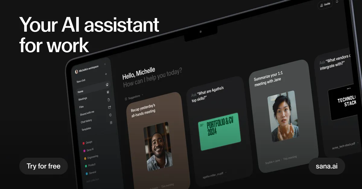 Screenshot of Sana Agents