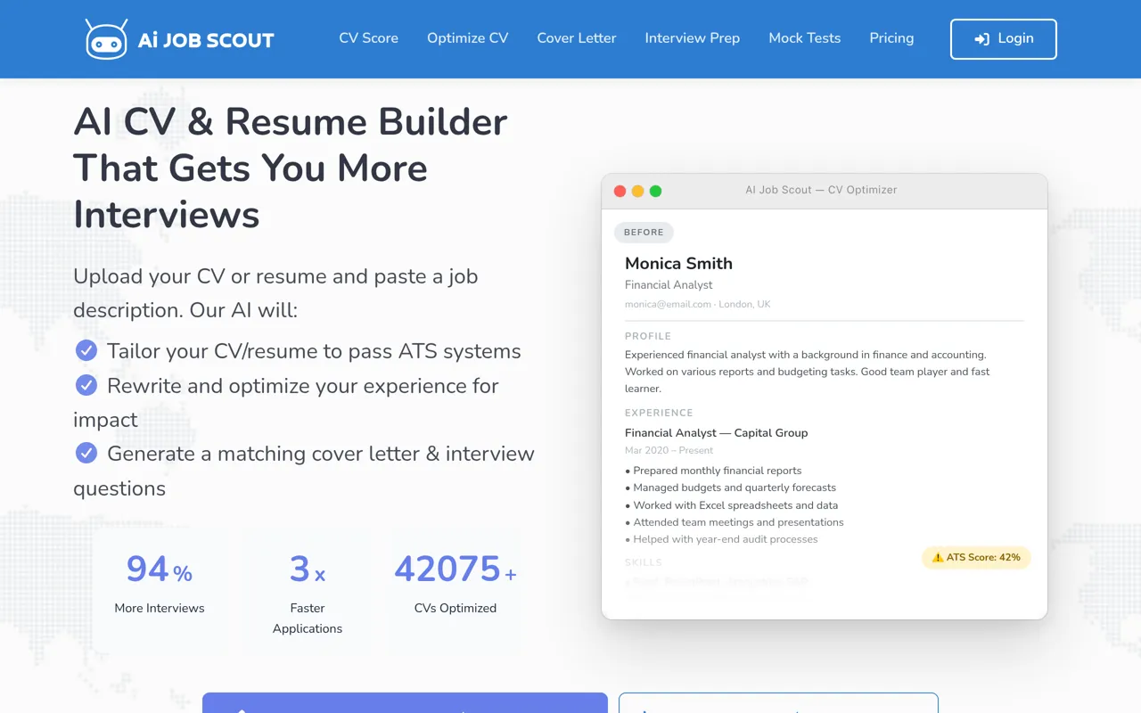 Screenshot of AI Job Scout